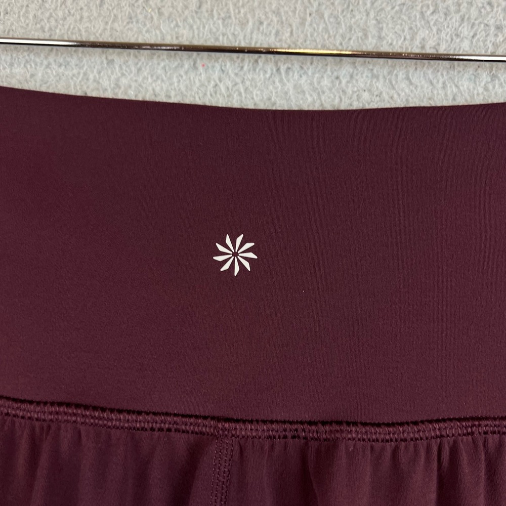 Athleta Salutation Cargo Jogger Pants Burgundy Maroon Womens 2X High Rise Yoga - Picture 4 of 10